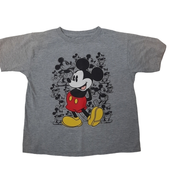 Disney‎ Mickey Mouse Gray Tee-Shirt Kids Size 8 Unisex - Picture 1 of 4